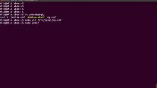 4 MySQL Video Tutorial MY CNF