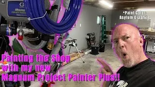 Painting the Shop & Reviewing the  Graco Magnum Project Painter Plus