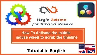 How to Enable in DaVinci Resolve The scrub in timeline with Mouse Wheel