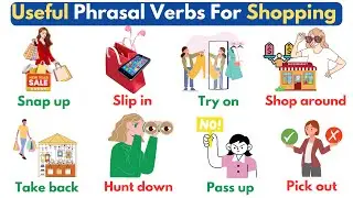 English Vocabulary: Phrasal Verbs For Shopping | Shopping Phrasal Verbs In English
