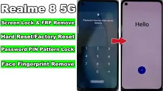 Realme 8 5G Screen Lock & FRP Google Account Lock Remove Without Pc New Trick 2024