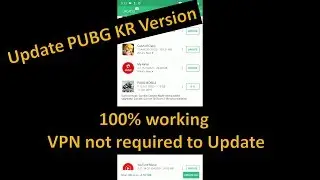 How To Update KR Version | Korean Version Update Pubg Mobile