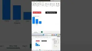 Format show hide button in power bi #dashboard #powerpivot #powerbi