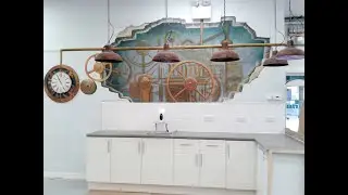 The Factory Steampunk Mural Time Lapse