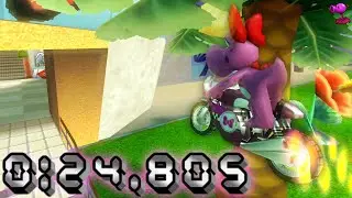 【MKW Former WR】 Coconut Mall (Glitch) - 0:24.805