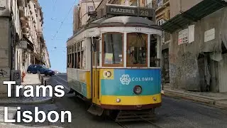 🇵🇹 Trams in Lisbon - Elétricos de Lisboa (2021) (4K)