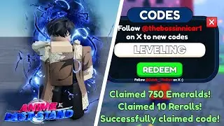 *NEW* CODES FOR UPDATE 8 IN ANIME LAST STAND!