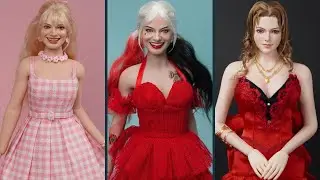 Harley Quinn Doll ~ Barbie Makeover Transformations ~ Barbie Hacks To Look Like Famous Celebrities