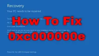 How to Fix Blue Screen Error Code 0xc000000e (Windows 10/11) [Guide]