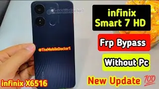 infinix Smart 7 HD Frp Bypass Without Pc | New Update | infinix X6516 Google Account Unlock | No Pc