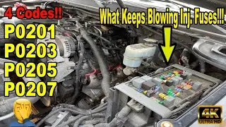 Chevy Suburban, Tahoe, Avalanche, Silverado, Express, GMC Yukon Injector Circuit Open! No Power! FIX