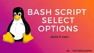 Bash script select options