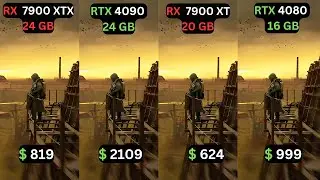 RX 7900 XTX vs RTX 4090 vs RX 7900 XT vs RTX 4080