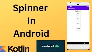 Text Spinner in Android | Create Drop-Down Menu  | Kotlin | Android Studio Tutorial - Quick + Easy