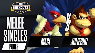 Magi (Falco) vs Junebug (Donkey Kong) - Melee Singles Pools - The Big House 11