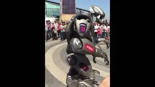 Titan the robot in Baku on the F1