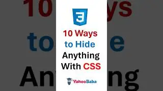 Hide HTML elements with CSS #css #csstutorial  #webdesign