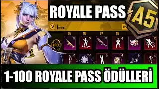 A5 ROYALE PASS 1-100 LEVEL ÖDÜLLERİ | A5 RP ÖDÜLLERİ | PUBG MOBILE