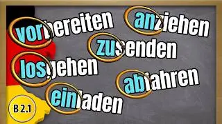 The meaning of German prefixes for Separable Verbs | Trennbare Verben