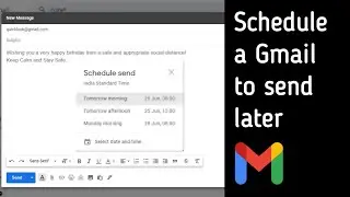 How to schedule emails in Gmail | Schedule emails to send later | laptop and smartphones ⏩