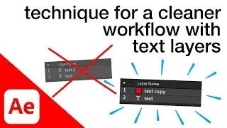 Make a copy of a Text Layer without duplicating it | Quick After Effects Tip