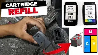 HOW TO REFILL CANON PG-745s and CL-746s EMPTY CARTRIDGE.