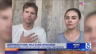 Ashton Kutcher, Mila Kunis apologize for pain their letters on behalf of Danny Masterson caused