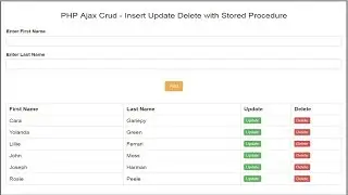 PHP Ajax Crud - Insert Update Delete with Stored Procedure 4