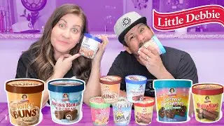 WE FINALLY FOUND LITTLE DEBBIE ICE CREAM | Taste Testing ALL 7 Little Debbie Ice Cream Flavors