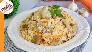 Delicious Uzbek Pilaf with Garlic Recipe | How to Make Lamb & Rice Pilaf