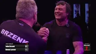 DEVON LARRATT vs JOHN BRZENK arm wrestling