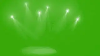 Lights stage green screen, Lights show, FREE effect 4K