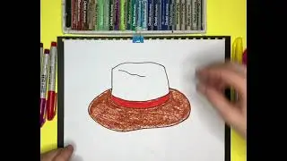 Как нарисовать шляпу| Рисование для детей