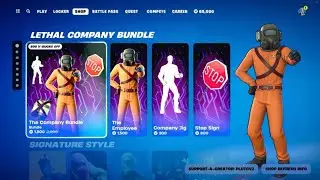 NEW LETHAL COMPANY THE EMPLOYEE BUNDLE! Fortnite Item Shop [May 31th, 2024]