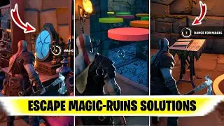 Fortnite ESCAPE MAGIC RUINS Solutions | Tekao_YT Escape Room Solutions | Best Fortnite Escape Room