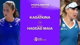 Daria Kasatkina vs. Beatriz Haddad Maia | 2024 Seoul Final | WTA Match Highlights