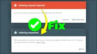 How To Fix Indexing Request Rejected in Google Search Console |  Solve indexing Request Rejected