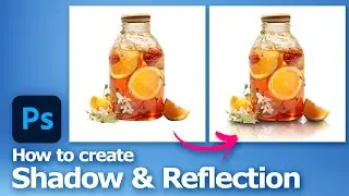 How to add shadow and reflection under an object in Photoshop for product photography