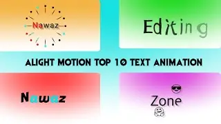 Top 10 alight motion text animation presets | XML text | text alight motion preset| #alightmotion