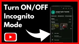 How To Enable Or Disable Incognito Mode On YouTube | Simple And Easy (2024)