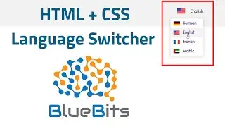 Creating Language Switcher (Dropdown) HTML + CSS with Flexbox