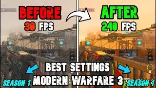 Best PC Settings for COD Modern Warfare 3 SEASON 1 -  (Optimize FPS & Visibility)