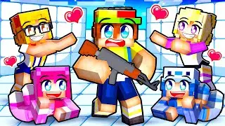 Playing RIVALS With My CRAZY FAN GIRLS In Minecraft!