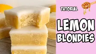 Lemon Blondies! Recipe tutorial #Shorts