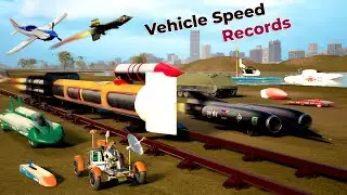 Vehicle Speed Records by Category : Land speed records | Water Speed  | Rail Speed | Air speed