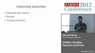 Zabbix Conference 2012 - Rihards Olups, Zabbix SIA