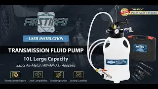 FIRSTINFO A1135QUS/A1135NUS Pneumatic 10L ATF Dispenser / 22 Adapters