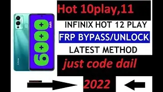 Infinix Hot 12 Play Frp Bypass New Security Update 2022 | Hot 12,Hot 12i,hot12pro frp All Infinix