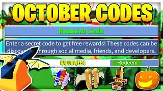 ALL NEW SECRET HALLOWEEN CODES in Build A Boat For Treasure !?! - Roblox | October 2020