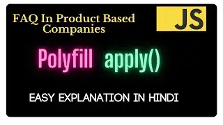 Polyfill of apply() method in Hindi | JavaScript Interview Questions #javascript #reactjs